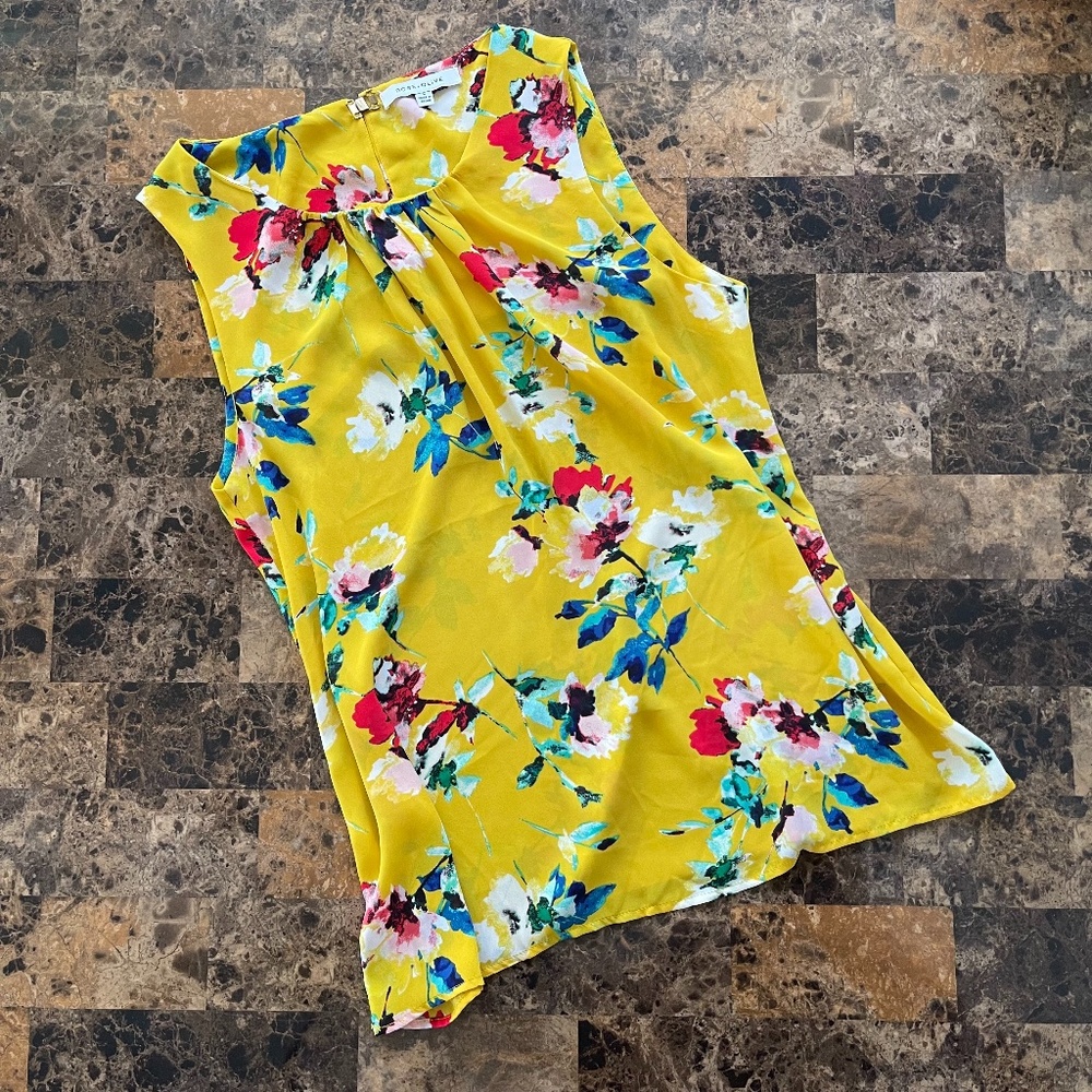 Rose + Olive Floral Tank